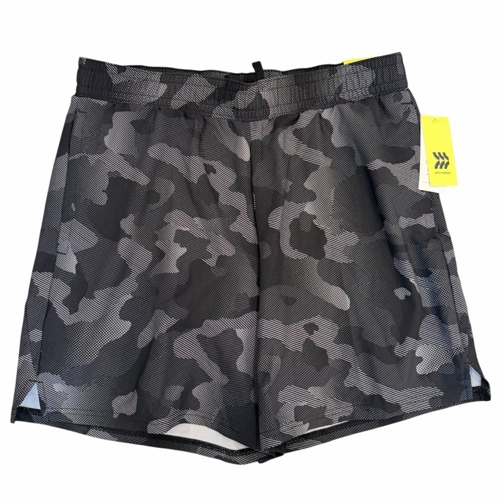 All in Motion Black and White Patterned Shorts